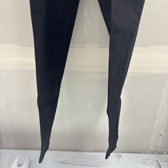 Vintage Levis 521 Black 90s Y2K Tapered Leg Fit HIgh Rise Size 10 Made USA Mom - Picture 3 of 8